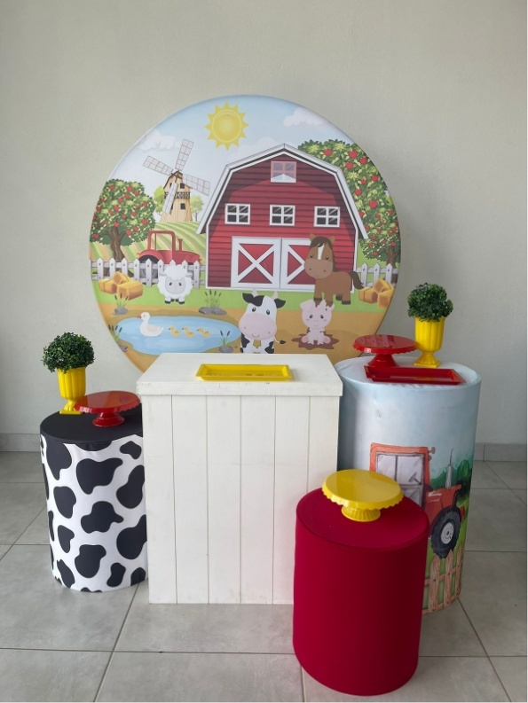 Kit M Fazendinha Com Balão - labeladecor