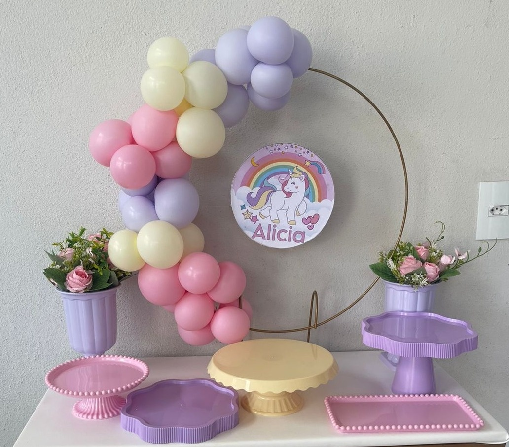 Kit Mesa Com Painel Personalizado  Sem Mesa  - labeladecor