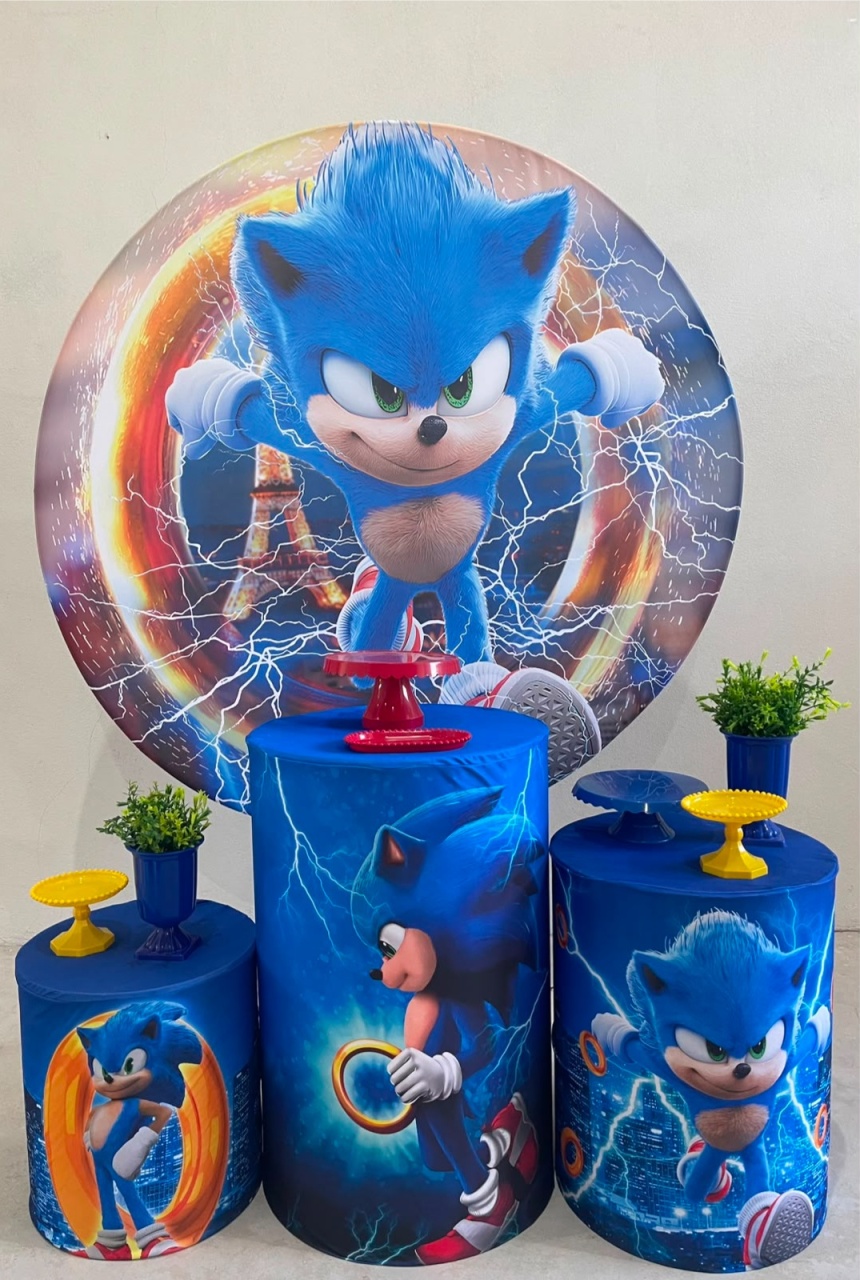 Kit P Sonic Com Balão 02 - labeladecor