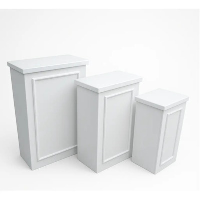 Trio de Cubos Brancos - labeladecor