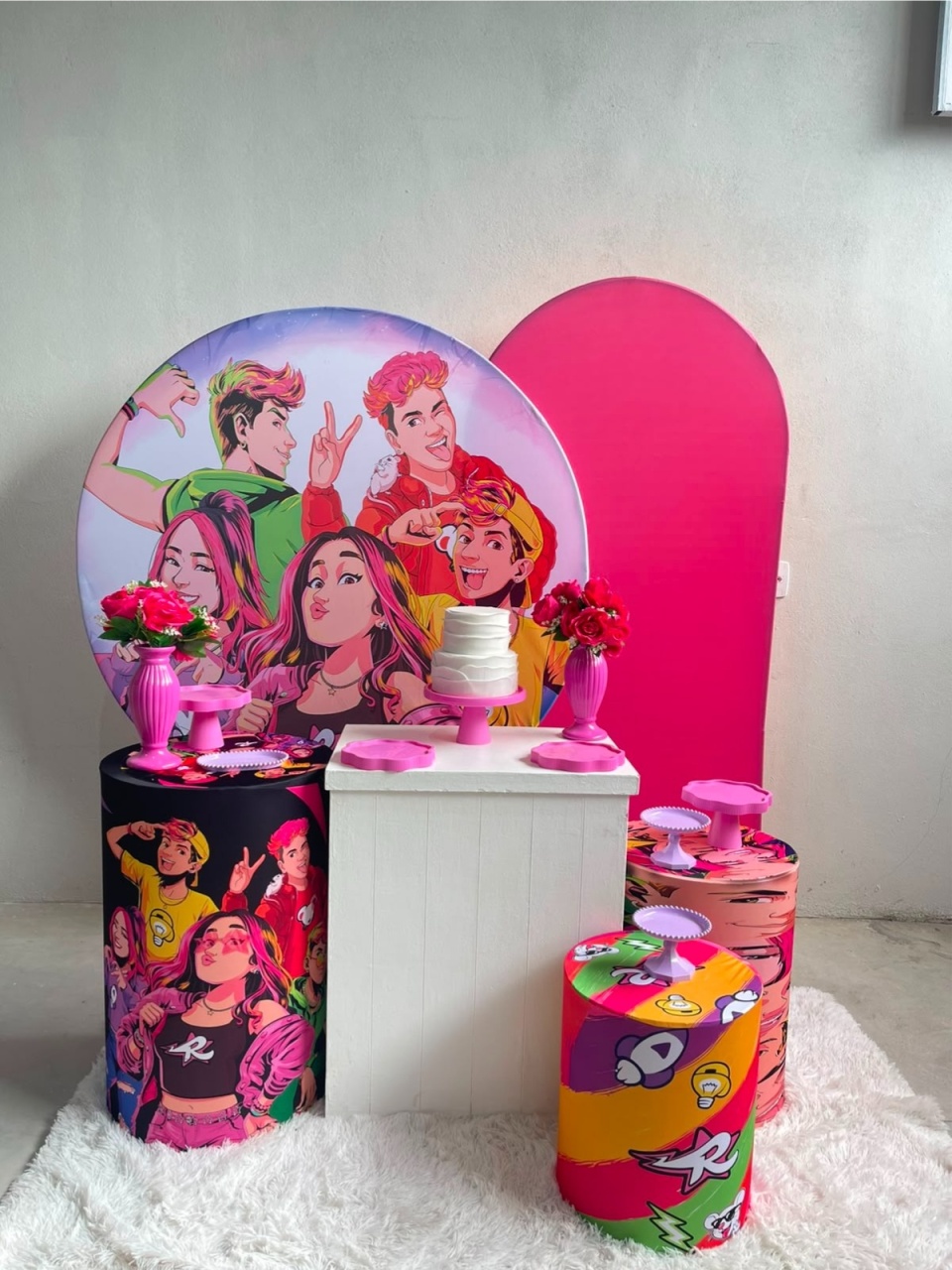 Kit G Grupo dos Rosas Com Balão - labeladecor