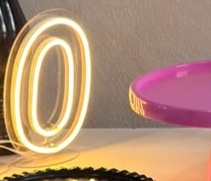 Led Número 0 Pequeno - labeladecor