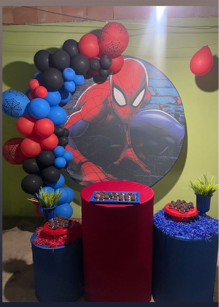 Kit Homem Aranha Com Balão - labeladecor