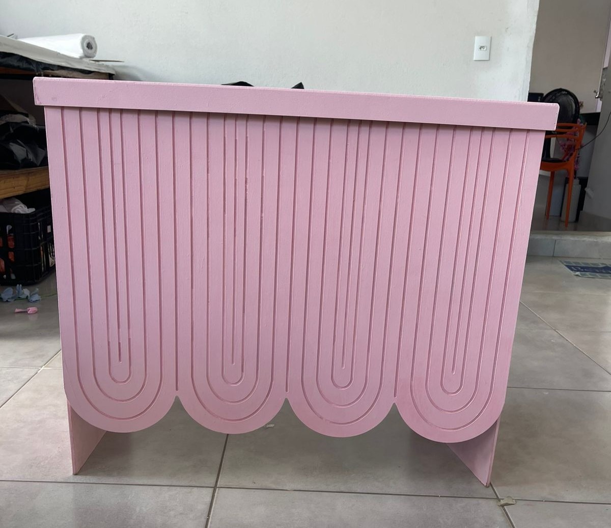 Mesa Mdf Arco Iris Rosa  - labeladecor
