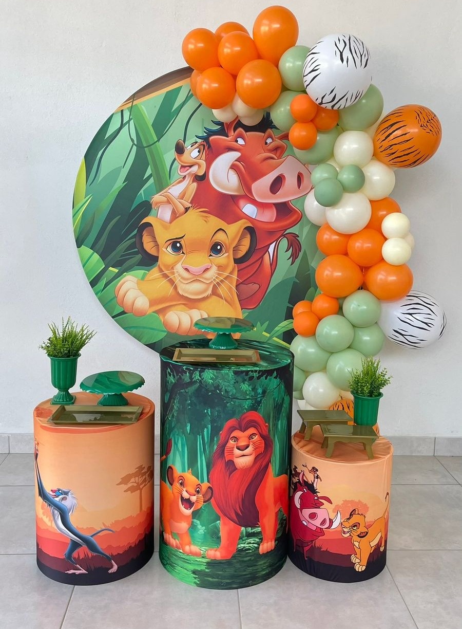 Kit P Rei Leão Com Balão  - labeladecor