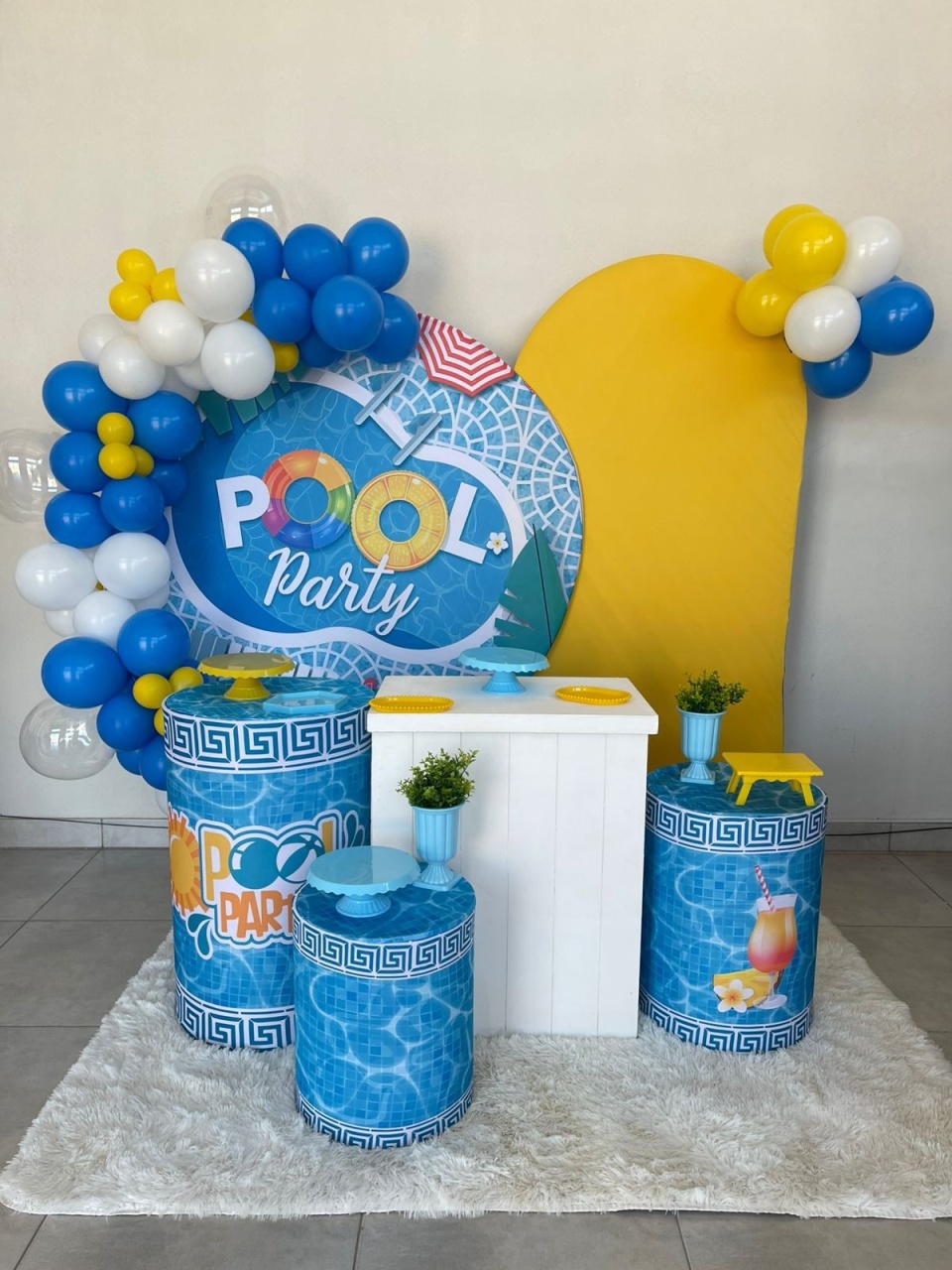Kit G Pool Party Com Balão - labeladecor