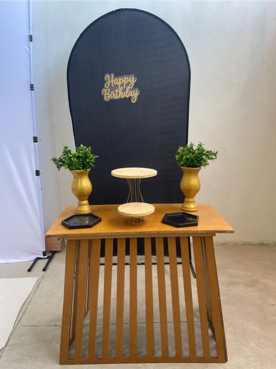Kit P Com Balão - Preto Com Dourado - labeladecor