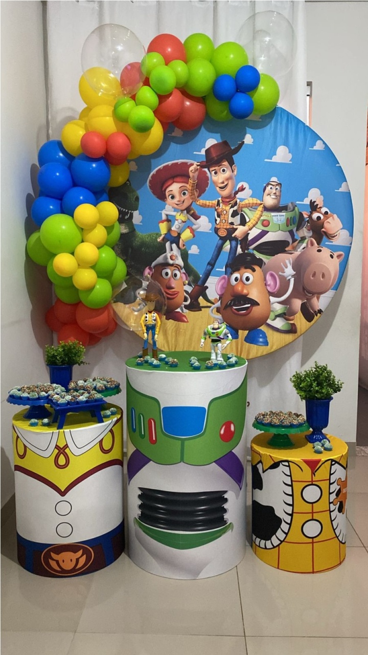 Kit P Toy Story Com Balão - labeladecor