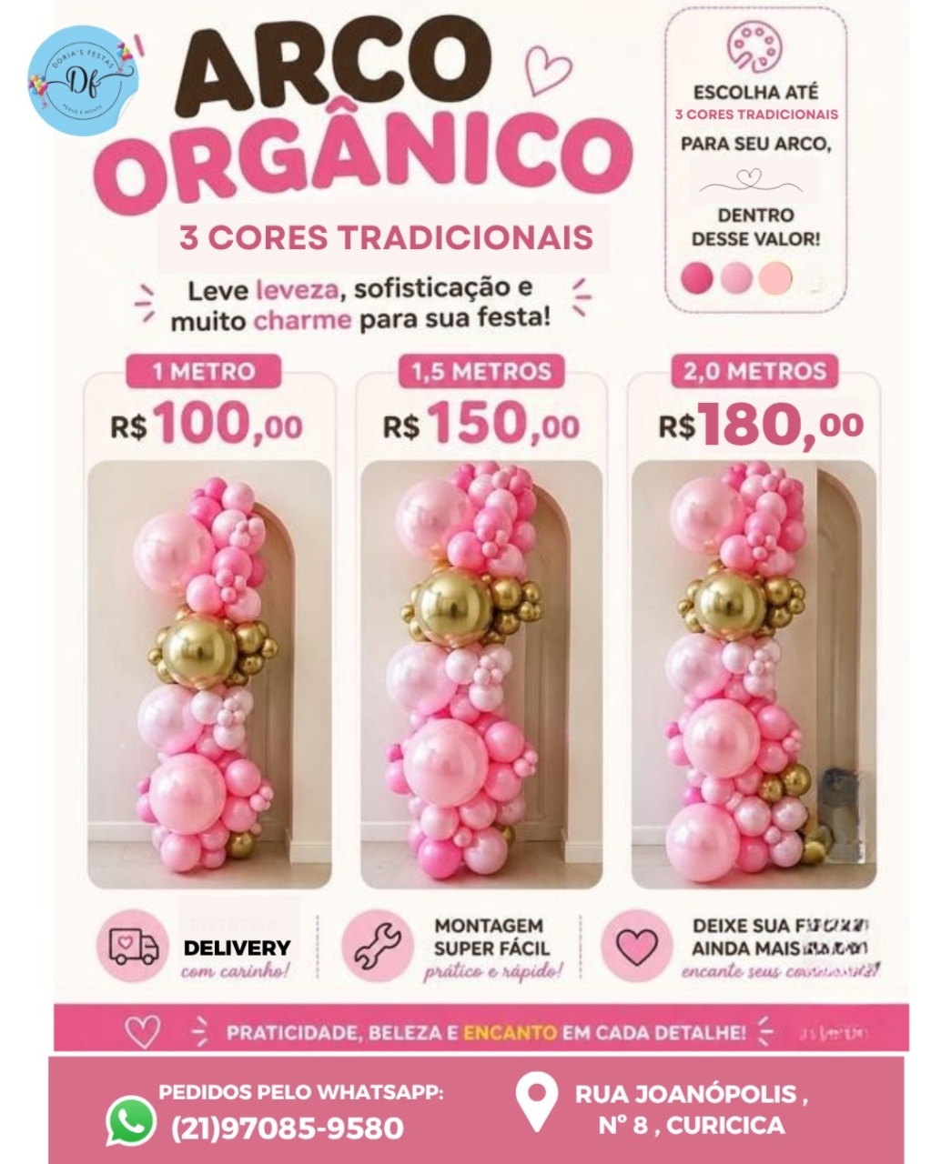 Slide Arco Orgânico - @doriasfestaspeguemonte