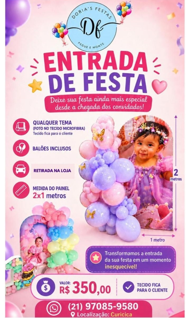 Entrada de Festa - @doriasfestaspeguemonte