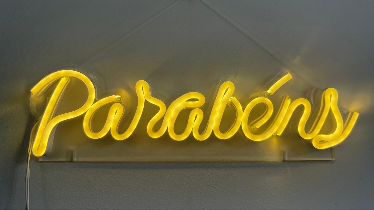 Led Parabéns - Balões decor