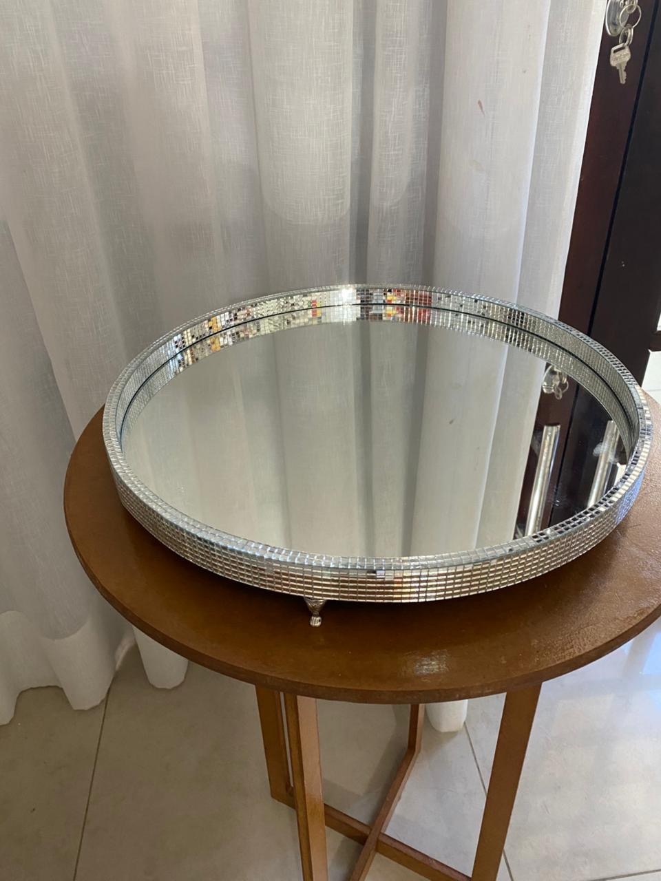 Bolera Com Borda Prata Espelhado - Balões decor