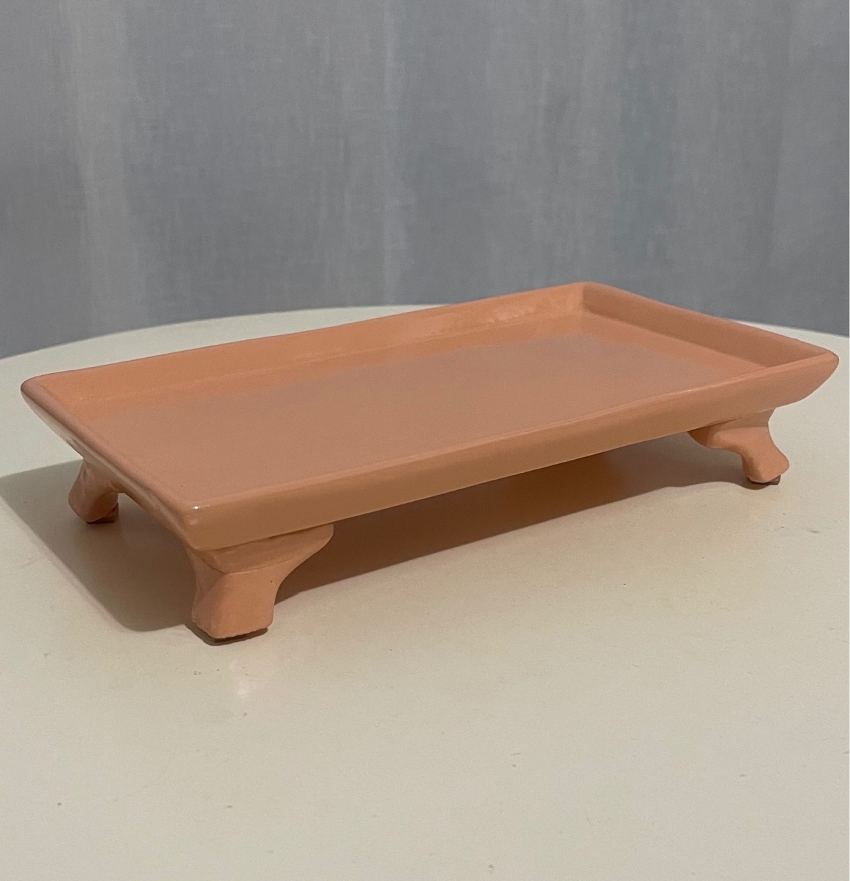 Bandeja Coral Lisa C/Pezinho de Cêramica  - Balões decor