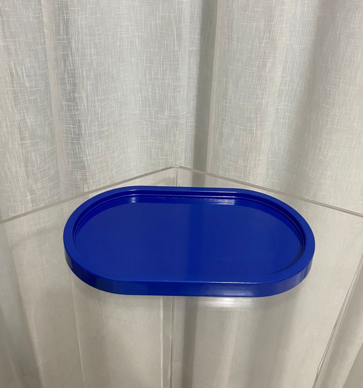 Bandeja Oval Azul Escuro  - Balões decor