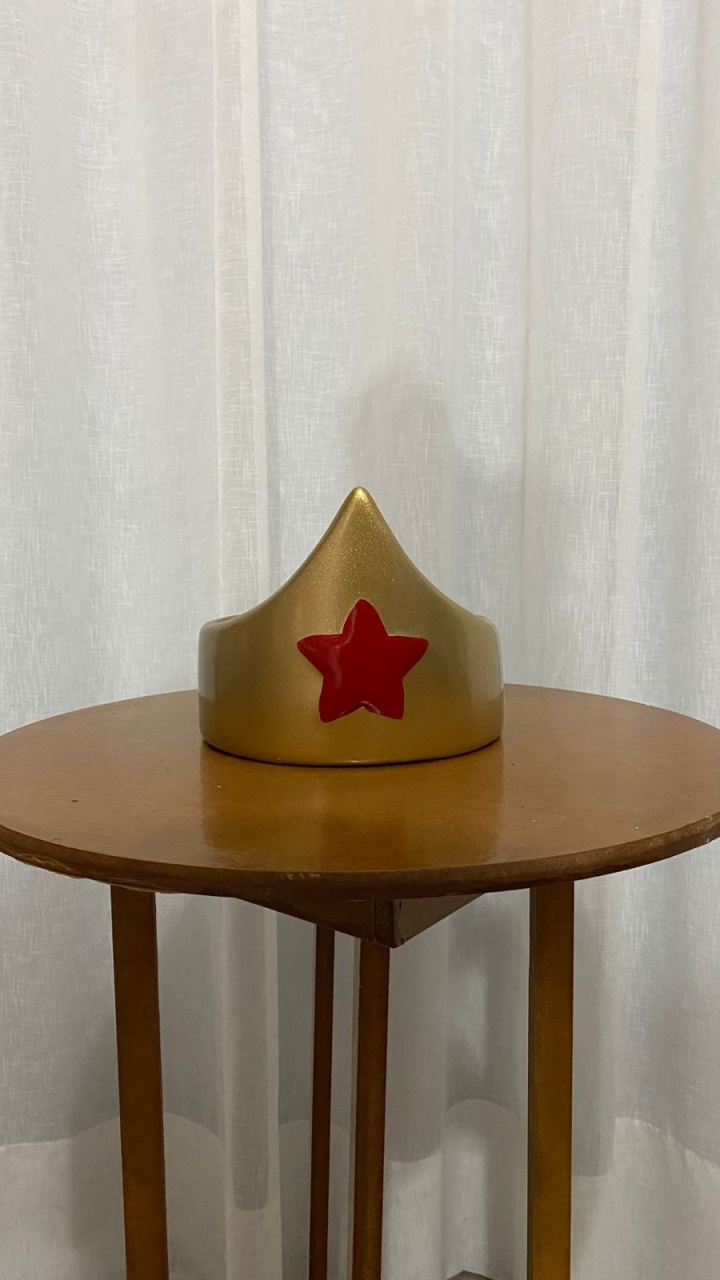 Coroa da Mulher Maravilha de Cerâmica - Balões decor