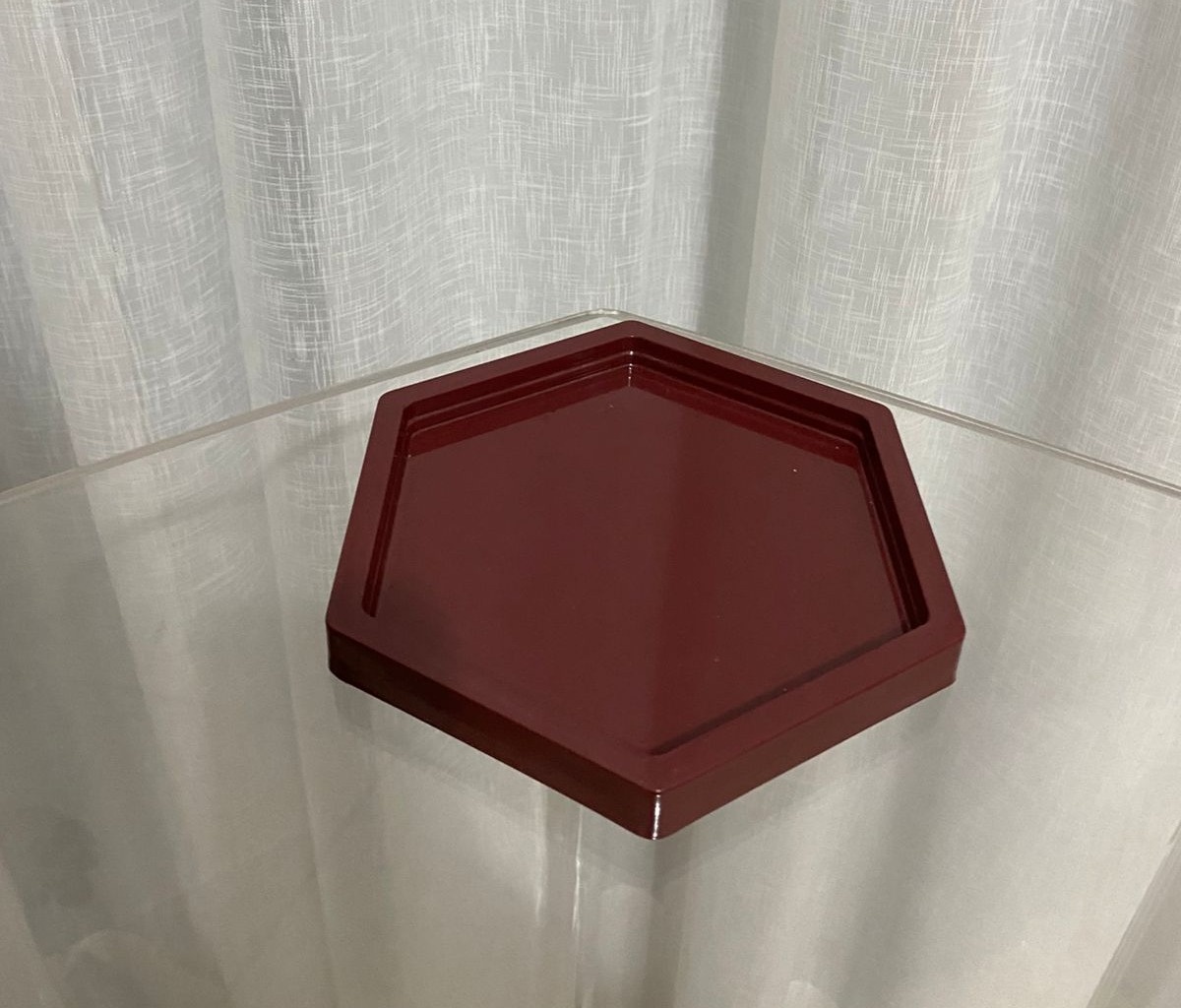 Bandeja Sextavada Marsala - Balões decor