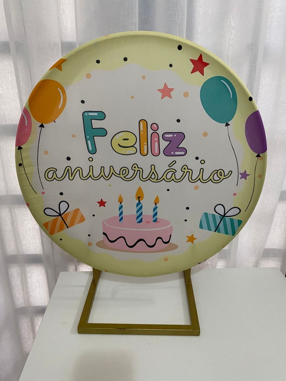 Painel Feliz Aniversário 1  - Balões decor