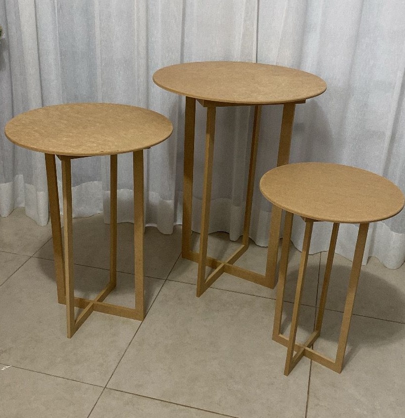 Trio de Mesa Redonda - Balões decor