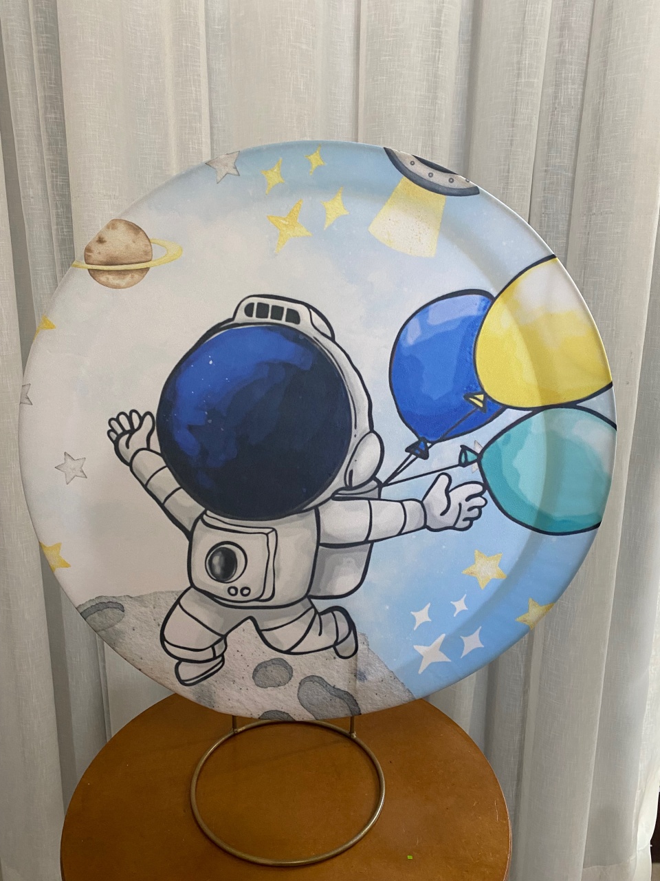 Painel Astronauta Desenho - Balões decor