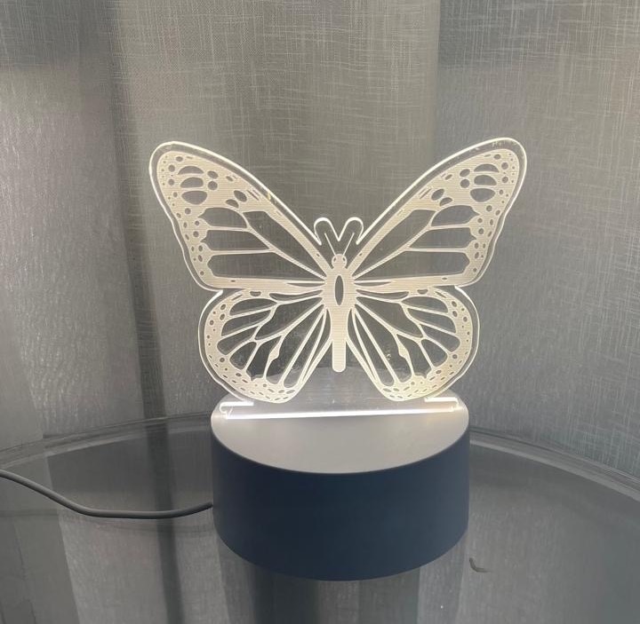 Borboleta de Led Para Mesa - Balões decor