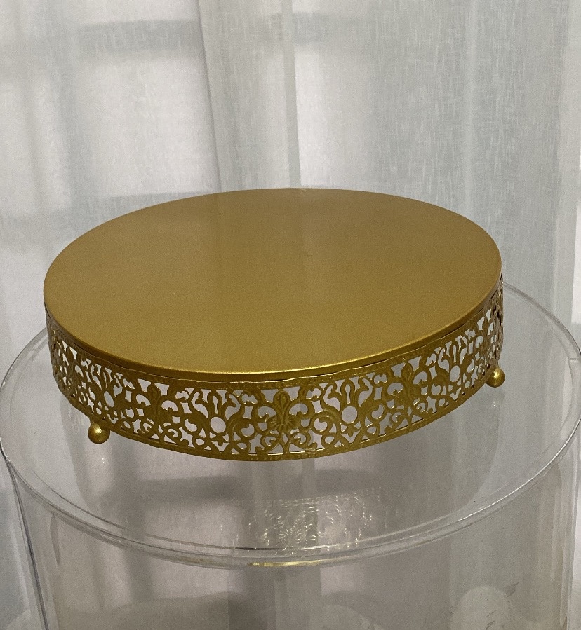 Boleira Dourada Com Arabescos - Balões decor