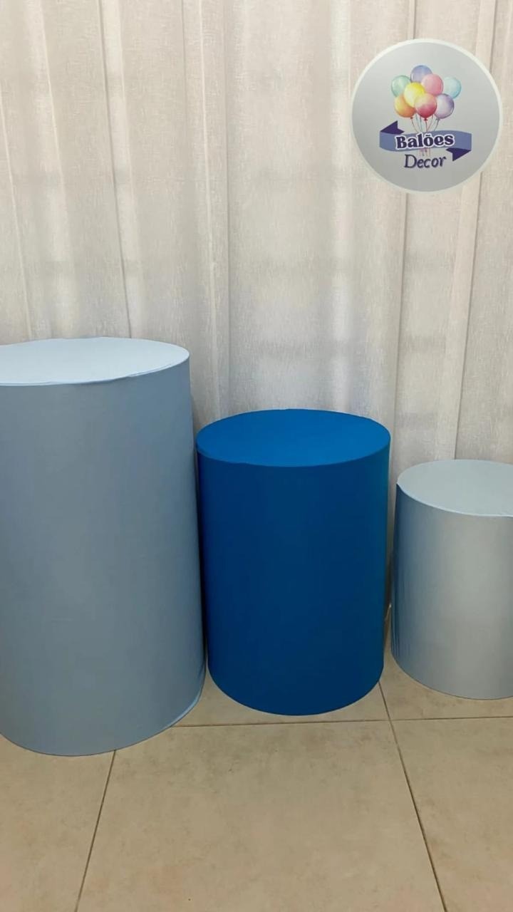 Trio de Capas Azul - Balões decor