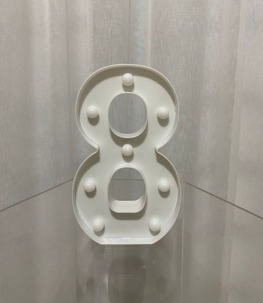Led de Pilha Número 8 - Balões decor