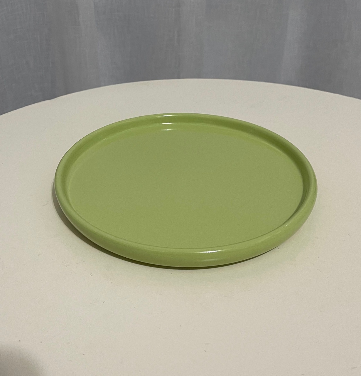 Bandeja Redonda Verde Limão de Cêramica  - Balões decor