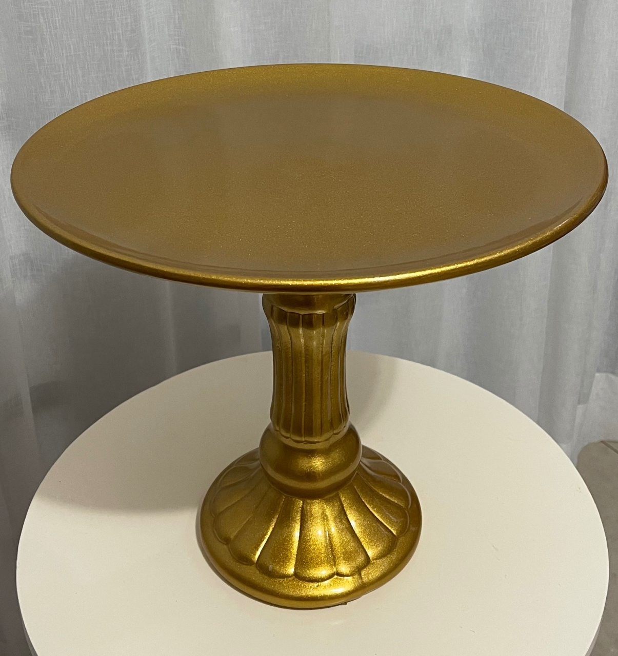 Boleira Alta de Cêramica Dourada - Balões decor