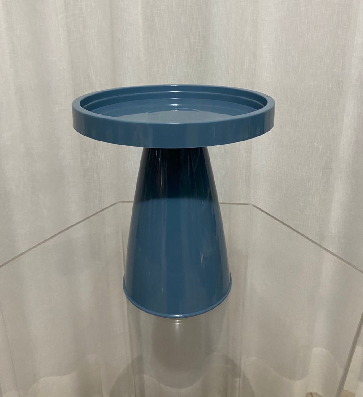 Bandeja Redonda Alta Azul - Balões decor