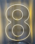 Led Número 8 Grande Quente - imagem 1