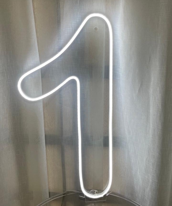 Led Número 1 Grande Frio - Balões decor