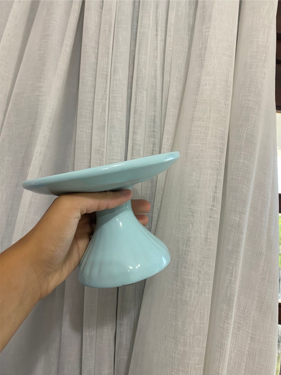 Bandeja Media Azul Bebê  - Balões decor