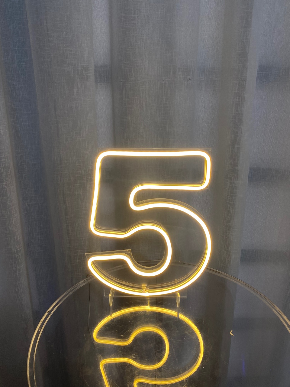 Led Número 5 - Balões decor