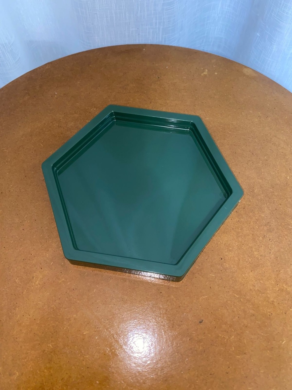 Bandeja Sextavado Verde Militar - Balões decor