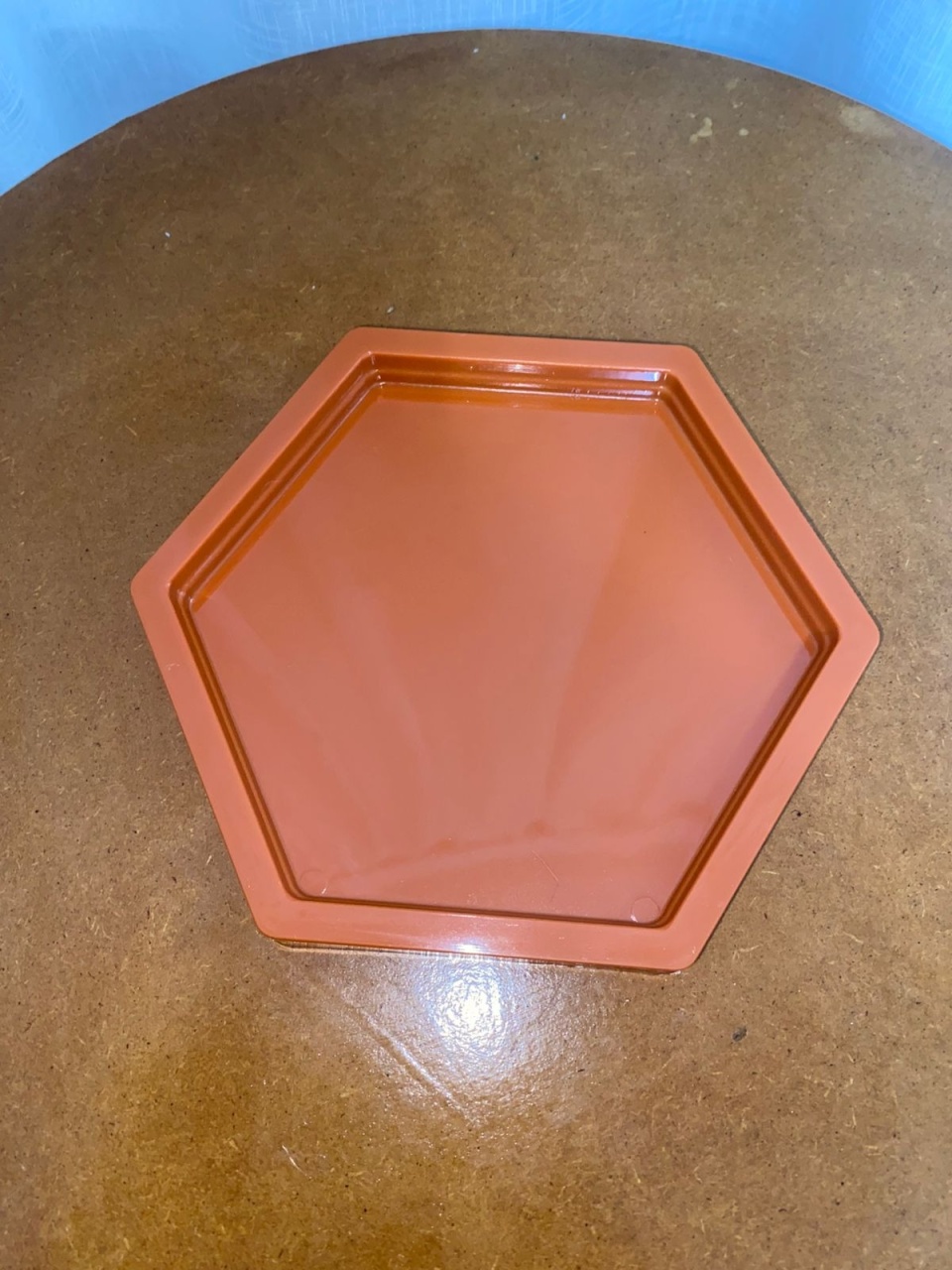 Bandeja Sextavada Laranja - Balões decor