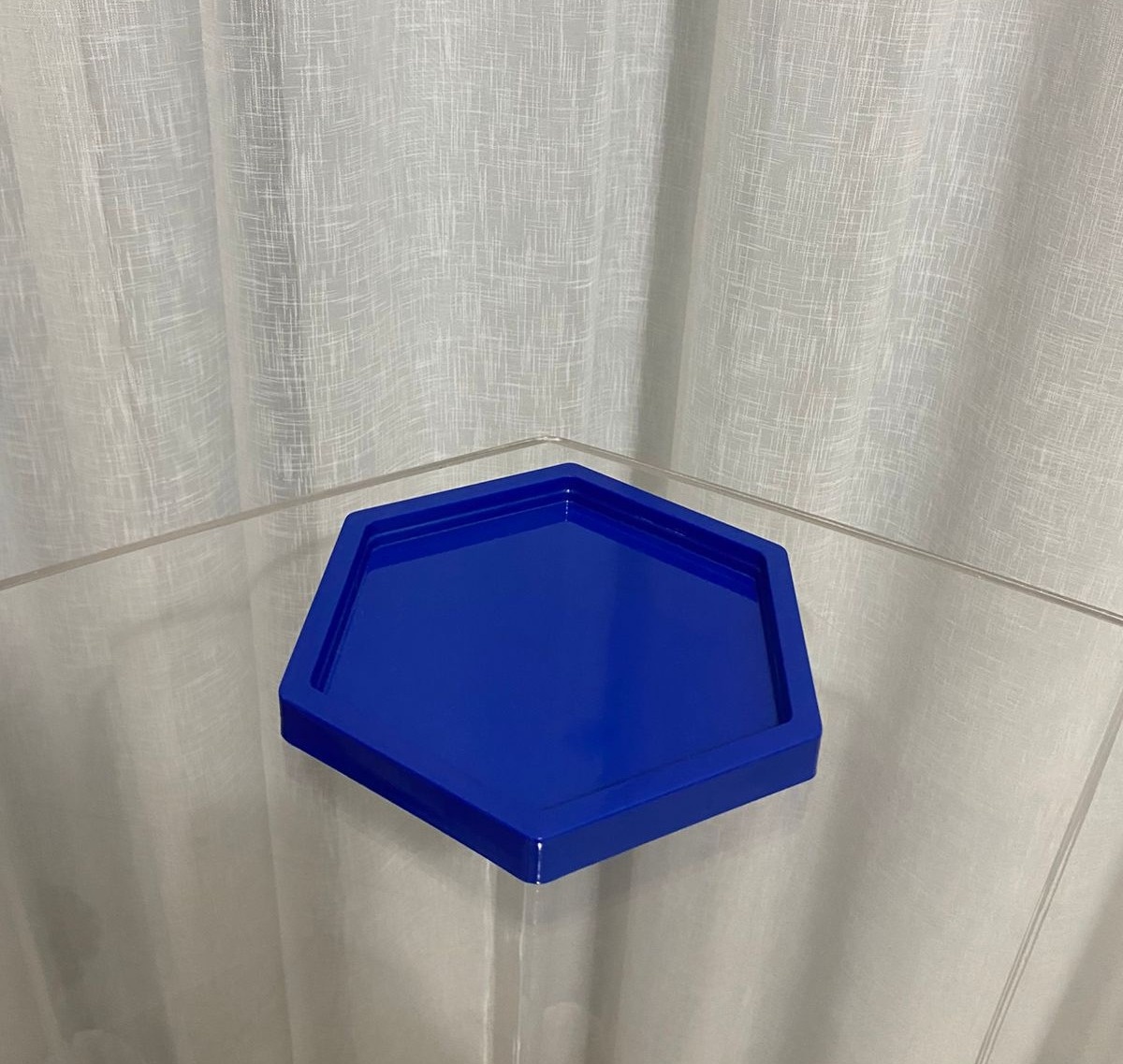 Bandeja Sextavada Azul Escuro  - Balões decor