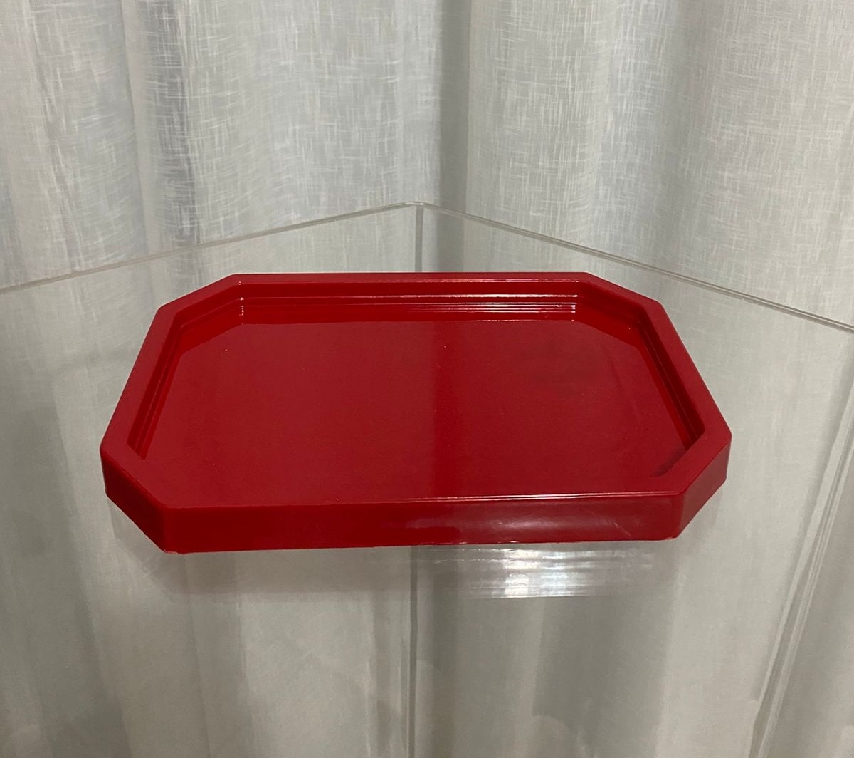 Bandeja Lapidada Vermelha - Balões decor