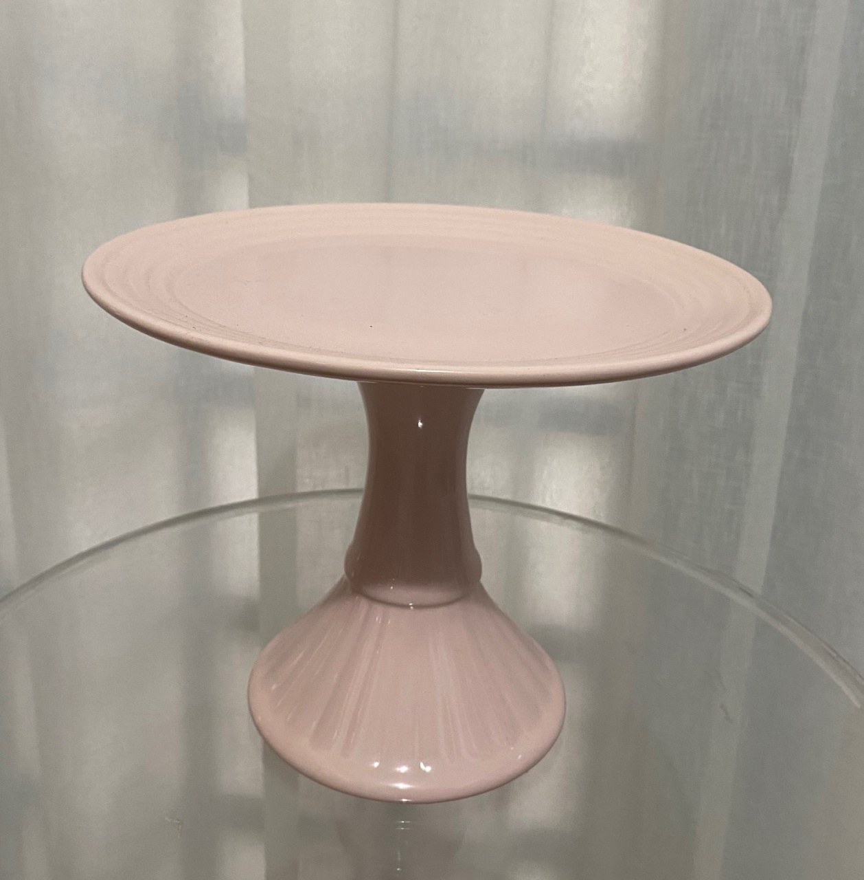 Boleira Rosa Bebê de Cerâmica  - Balões decor