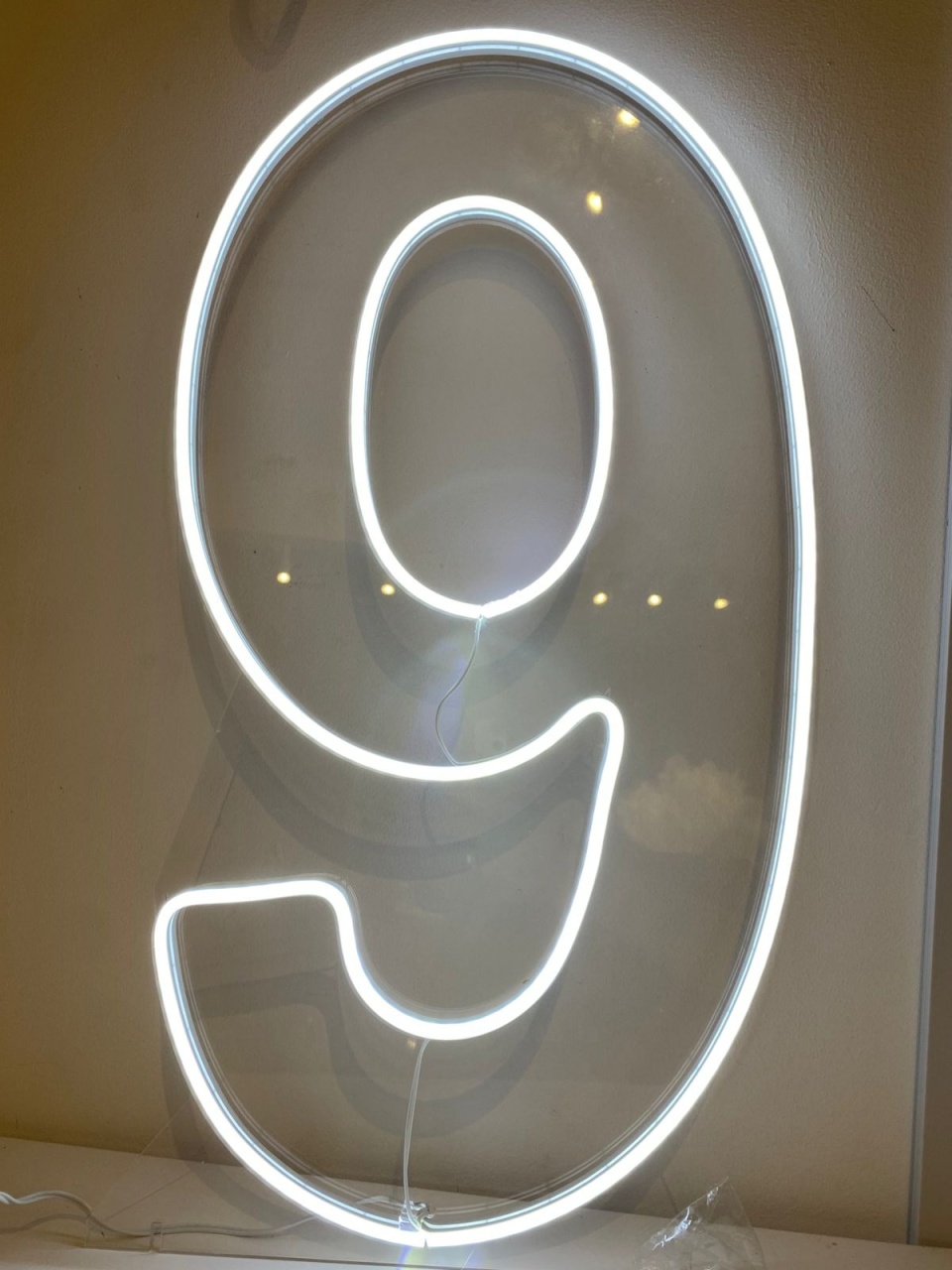 Numero Led 9 Frio - Balões decor