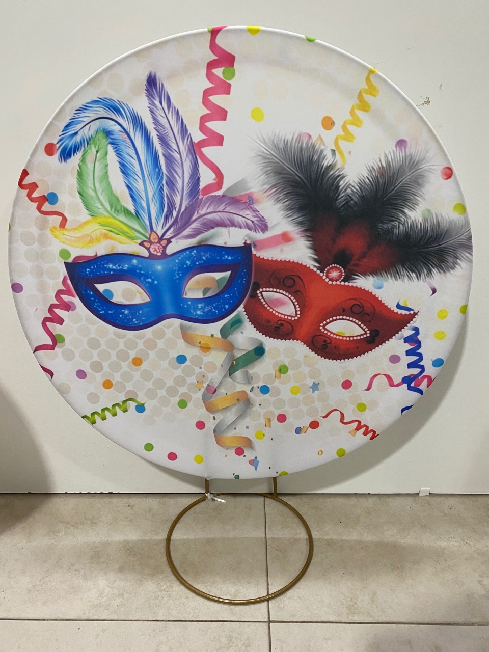 Painel Máscara Carnaval - Balões decor