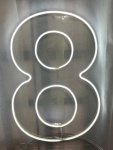 Led Número 8 Grande Quente - imagem 2