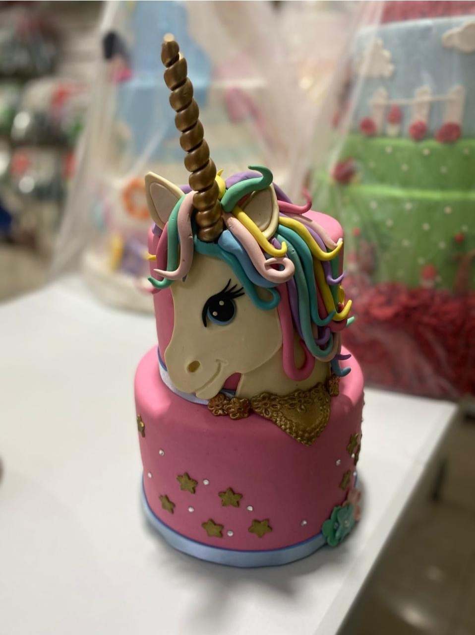 Bolo Unicornio - Balões decor