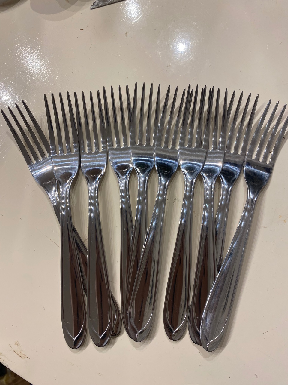Kit de 10 Garfos de Aço Jantar - Balões decor
