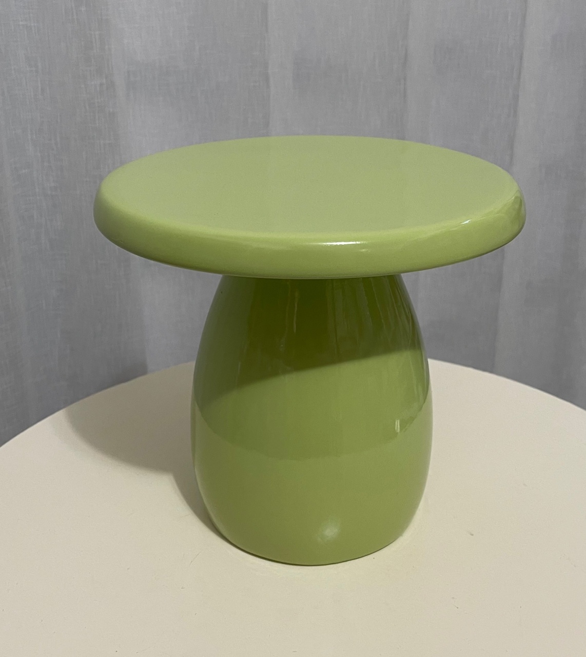 Boleira Cogumelo Grande Verde Limão de Cêramica  - Balões decor