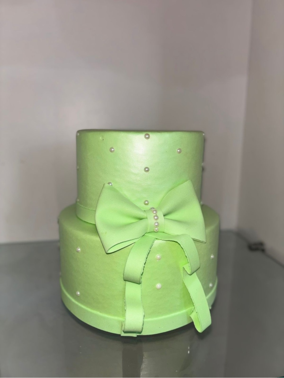 Bolo Verde - Balões decor