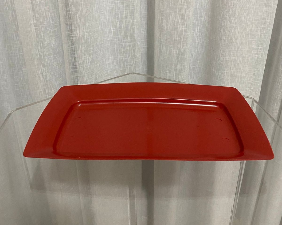 Bandeja Retangular Grande Vermelha - Balões decor