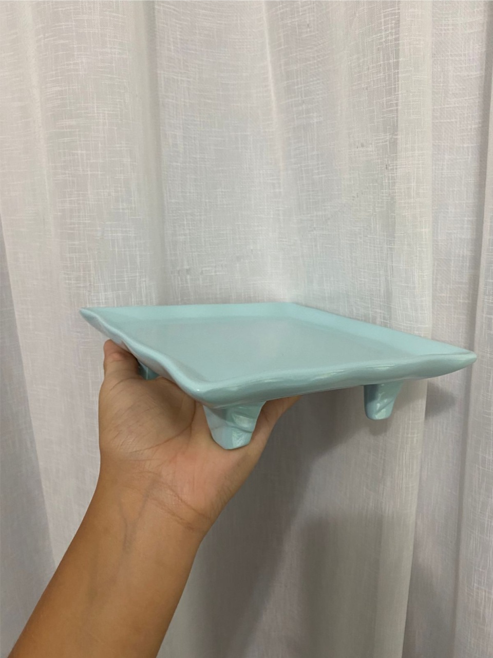 Bandeja Baixa Azul Bebê  - Balões decor