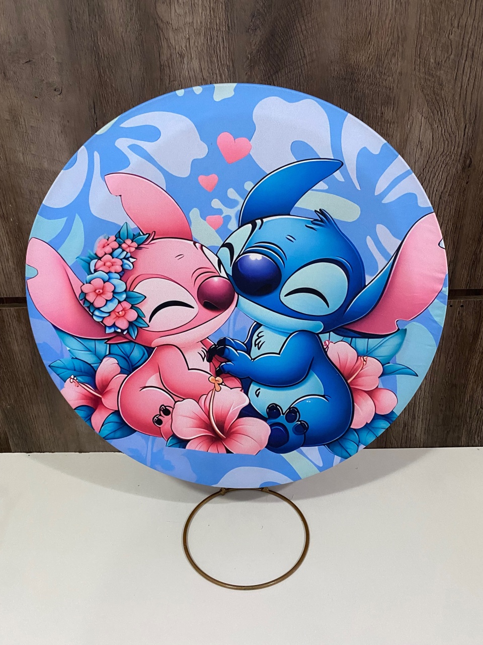 Painel Stitch E Angel - Balões decor