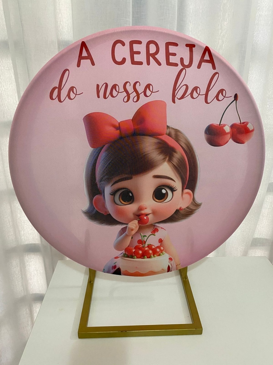 Painel A Cereja Do Nosso Bolo - Balões decor